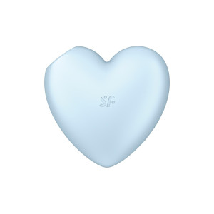 Вакуумний стимулятор-серце з вібрацією Satisfyer Cutie Heart Heart Blue