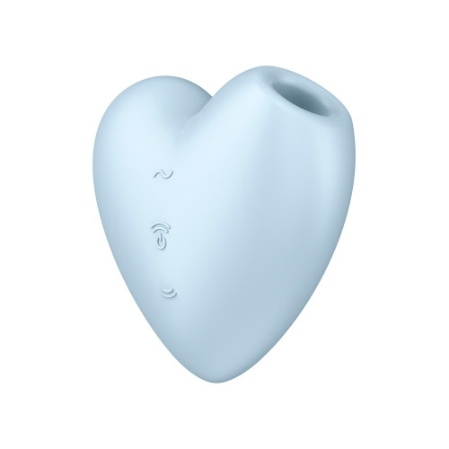 Вакуумний стимулятор-серце з вібрацією Satisfyer Cutie Heart Heart Blue