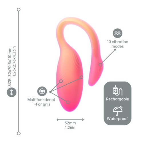 Смарт-віброяйце Magic Motion Flamingo Max Orange